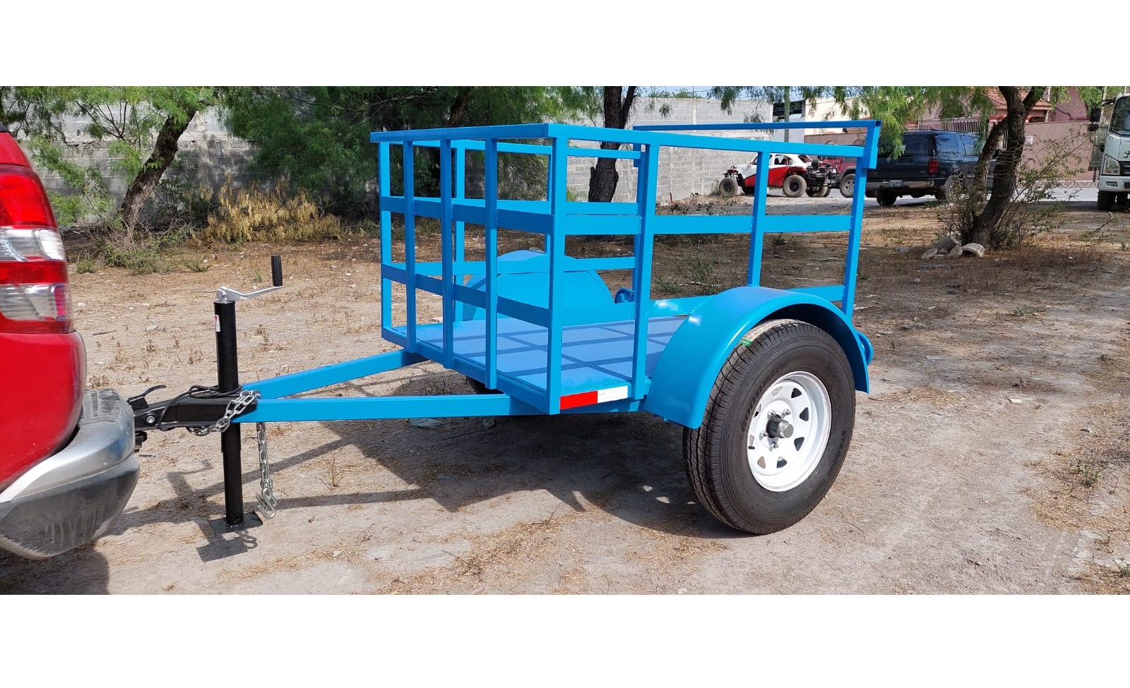 Remolque Utilitario Pipa 1,000 Litros (Azul)