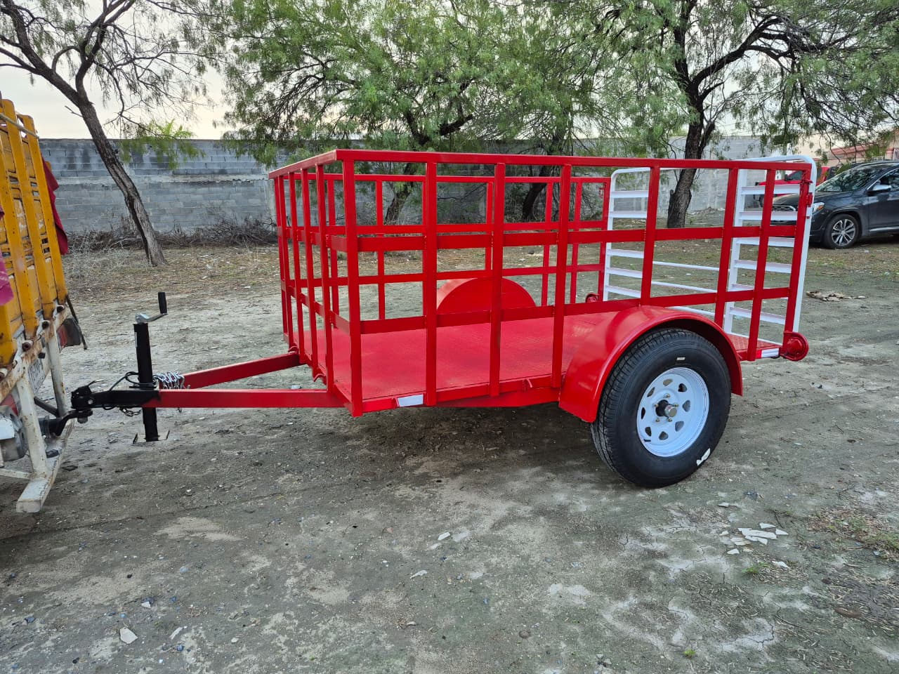 Remolque Utilitario Jaula (Rojo)